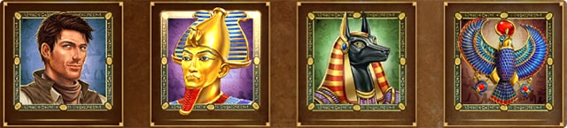 Символы онлайн слота про Египет. 